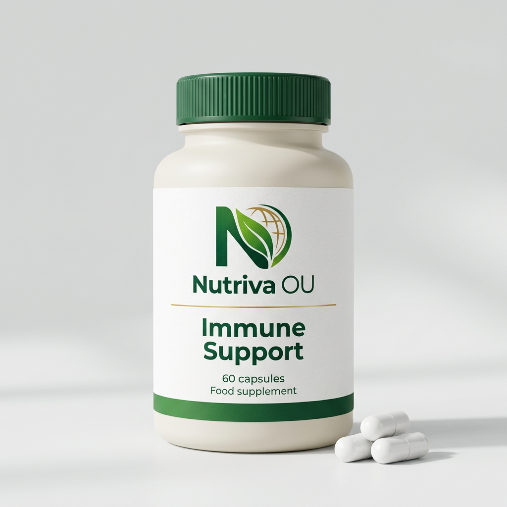 Immune Support in Nutriva branded supplement packaging